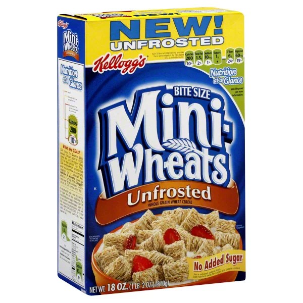 Kellogg's MiniWheats Unfrosted Bite Size Cereal Shop Cereal at HEB