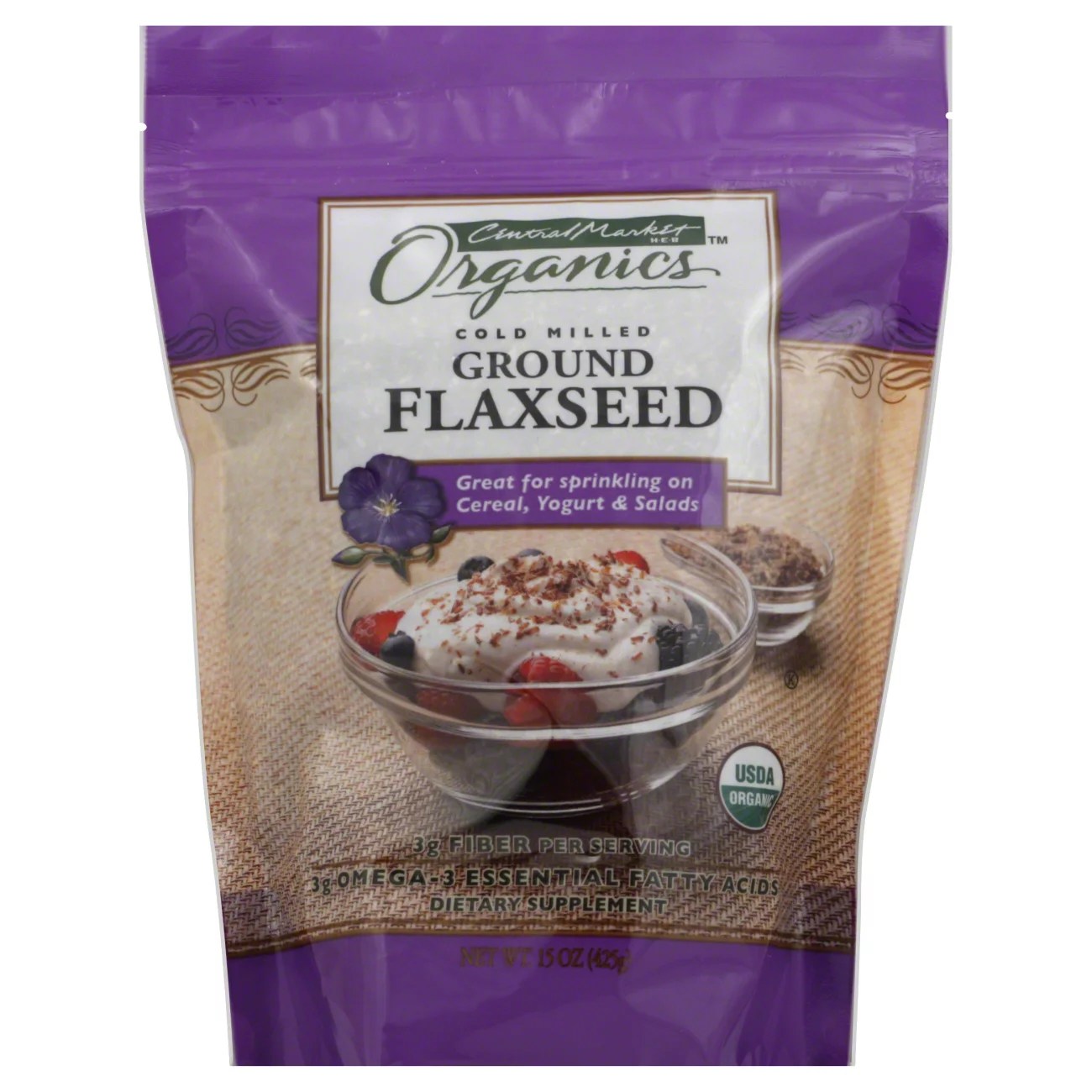 Central Market Organics Ground Flaxseed Shop Diet & Fitness at HEB