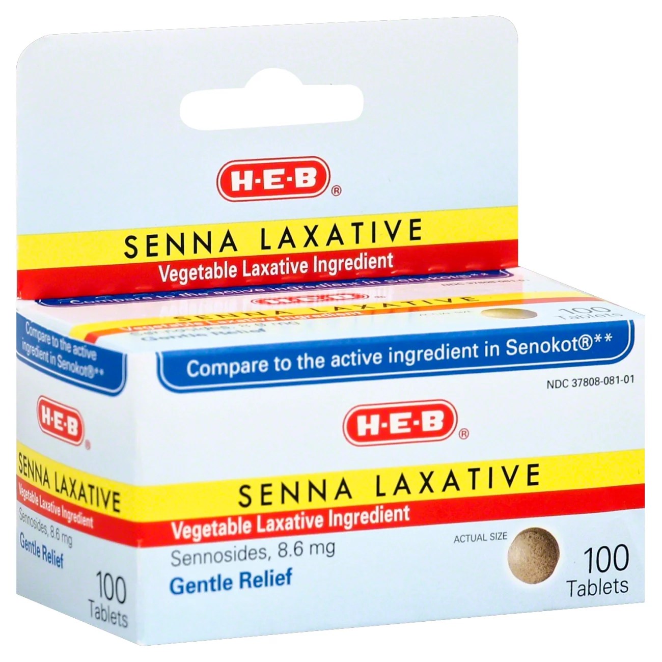 HEB Senna Laxative Tablets Shop Digestion & nausea at HEB