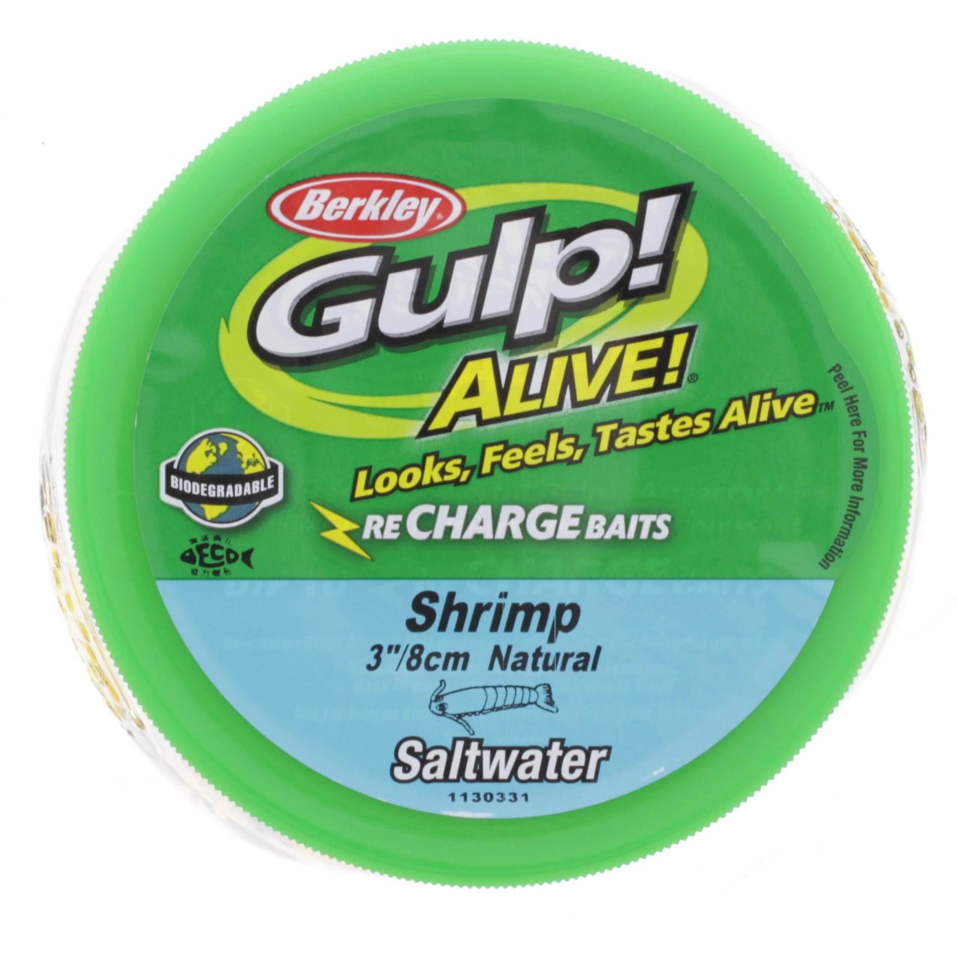 Berkley Natural 3 Inch Gulp! Alive! Shrimp Bait 11 OZ Bucket Pint