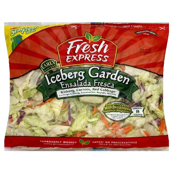 Fresh Express Early Harvest Iceberg Garden Salad Shop Vegetables at HEB