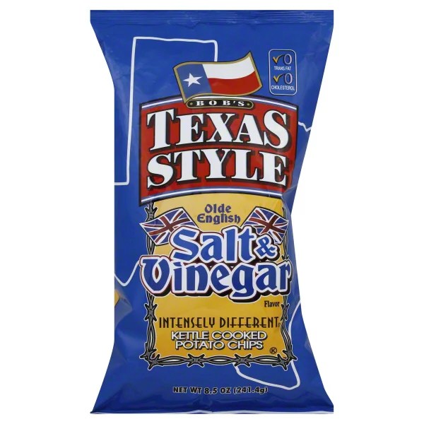 Bob's Texas Style Kettle Cooked Olde English Salt and Vinegar Flavor