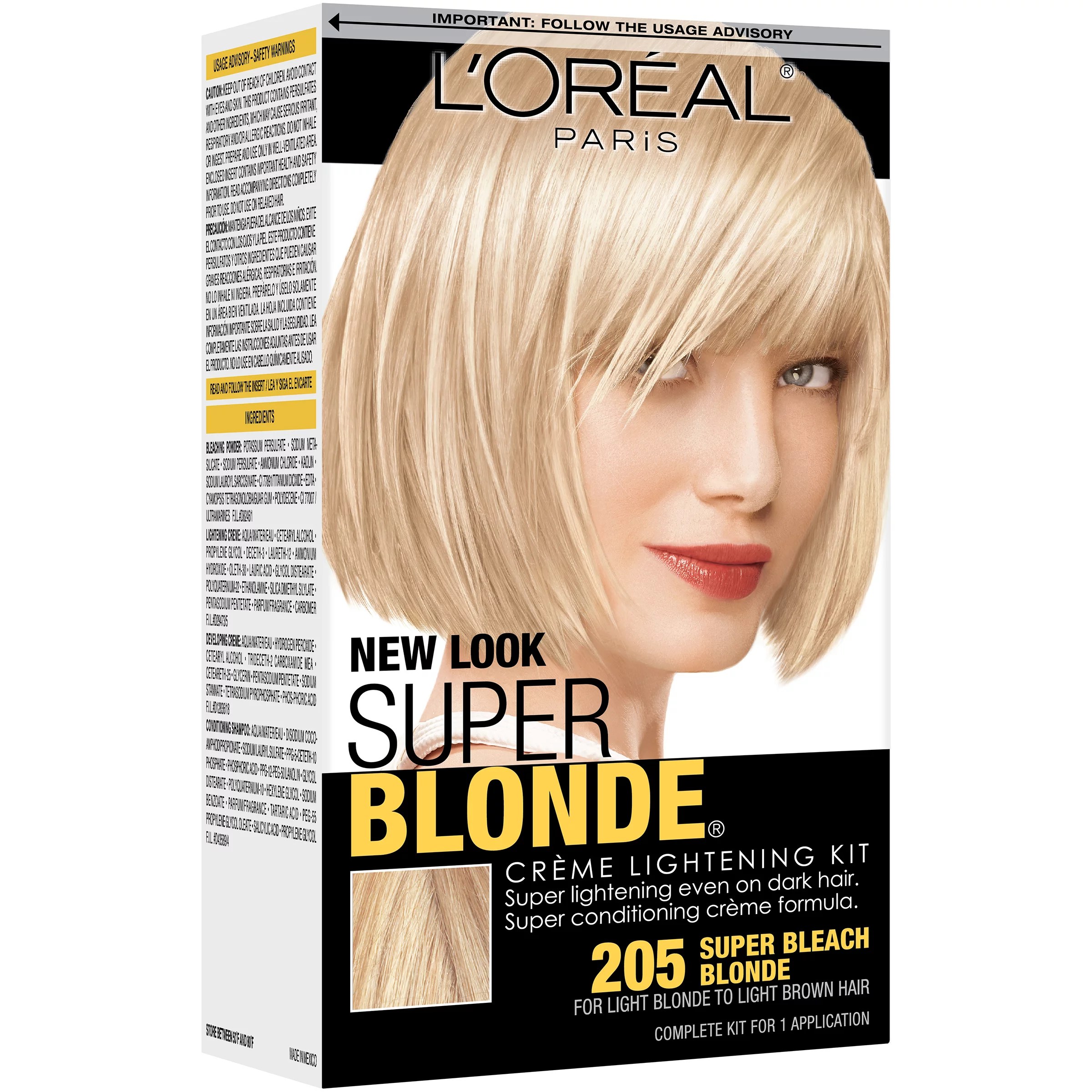 L'Oréal Paris Super Blonde Créme Lightening 205 Light Brown To Light