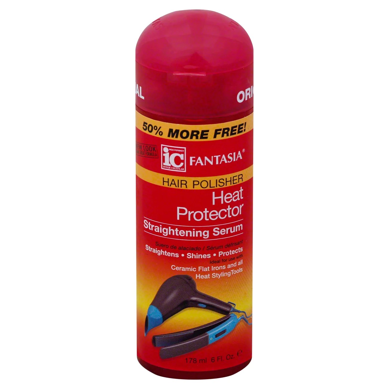 Fantasia Hair Polisher Heat Protector Straightening Serum Shop