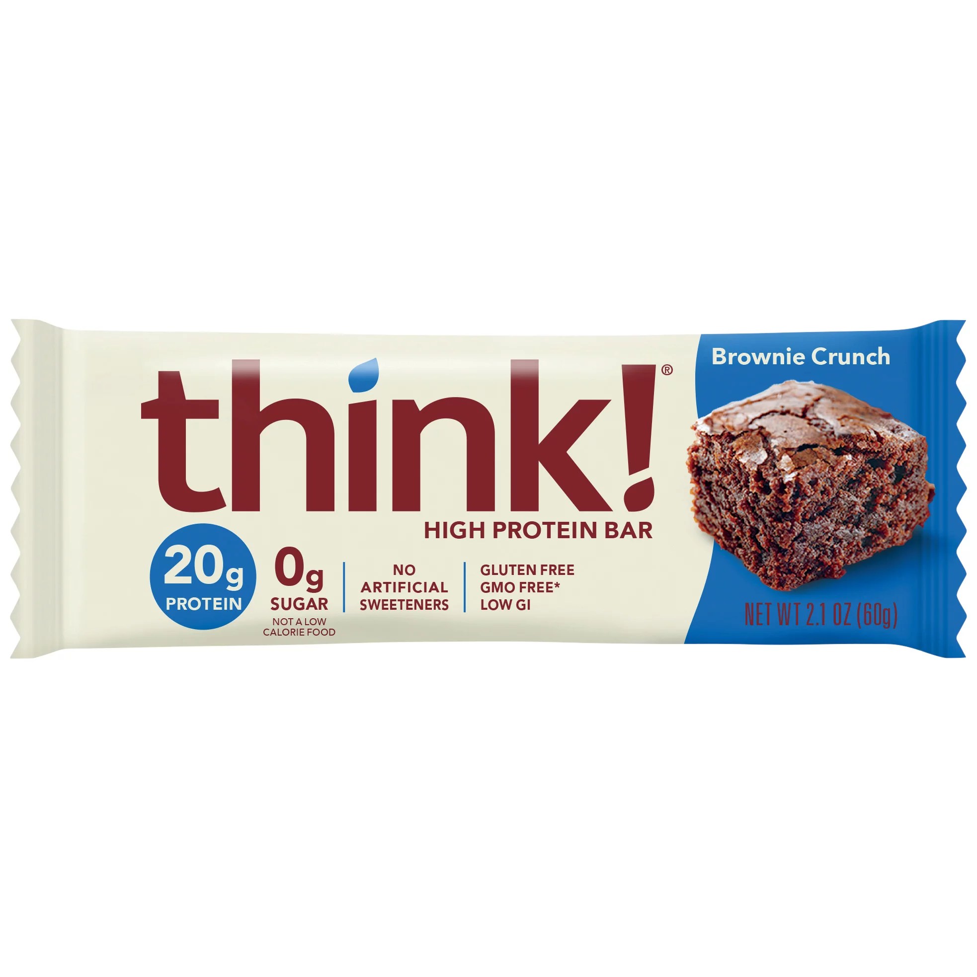 think! Brownie Crunch High Protein Bar Shop Granola & Snack Bars at HEB