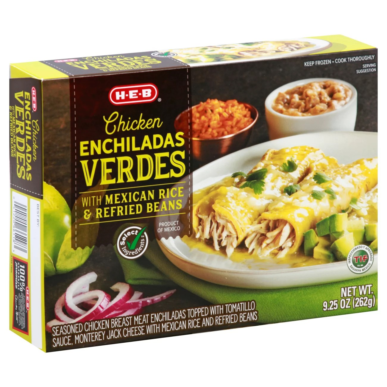 HEB Select Ingredients Chicken Enchiladas Verdes Shop Entrees