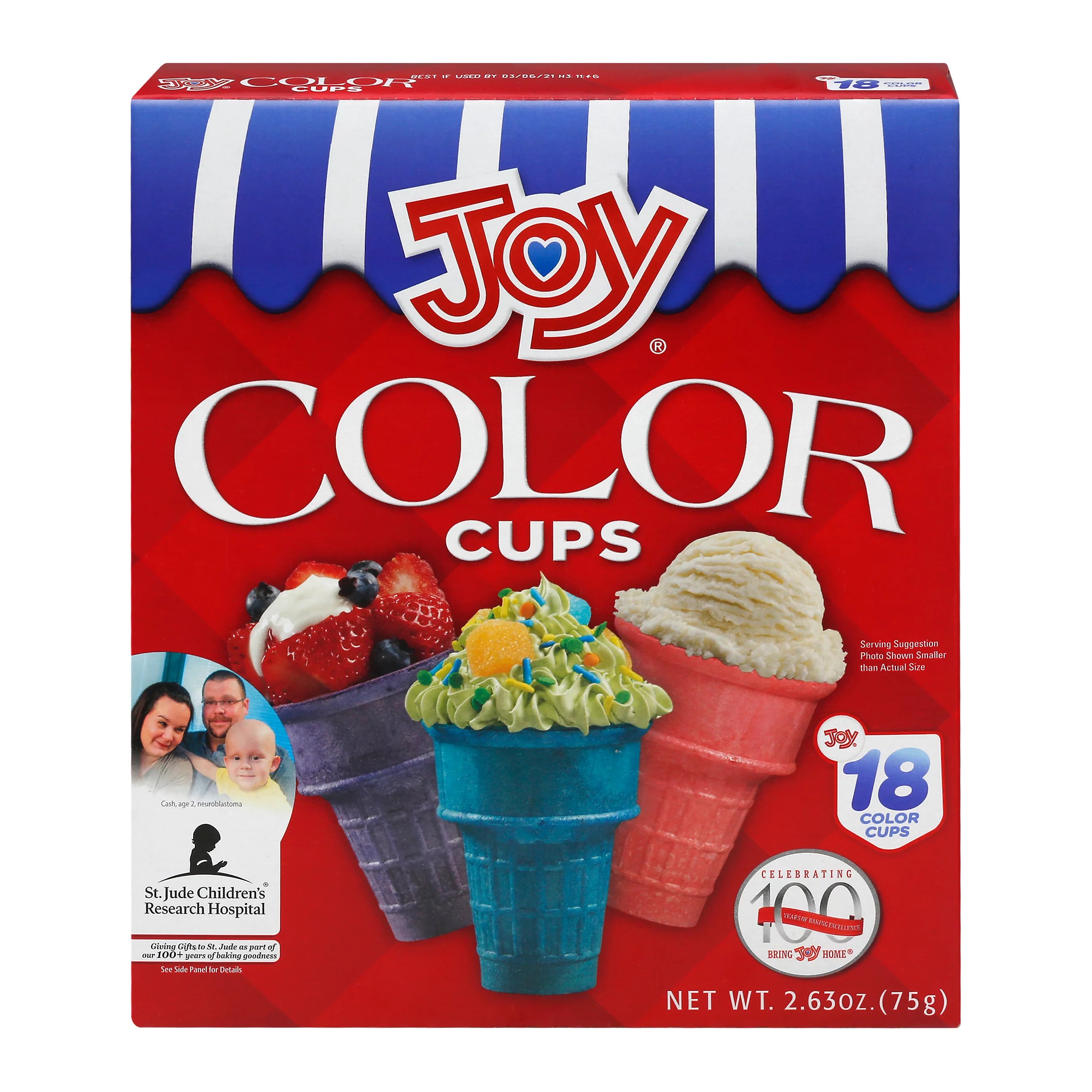 Joy Color Ice Cream Cups Shop Waffle bowls & cones at HEB