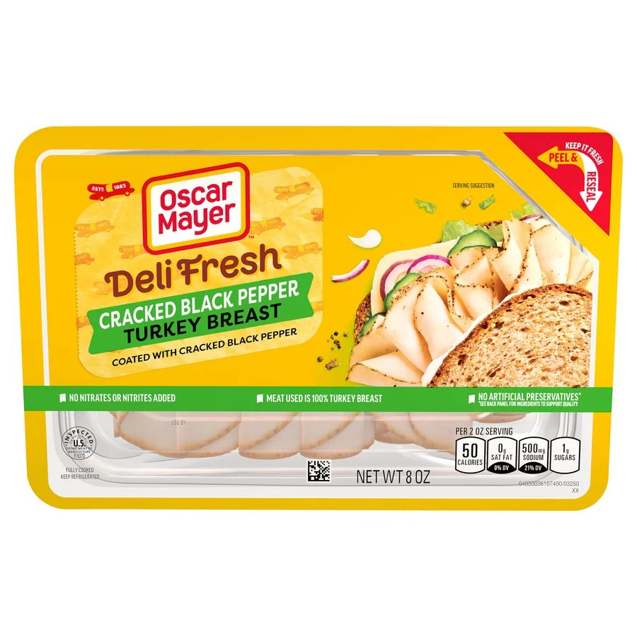 Oscar Mayer Deli Fresh Cracked Black Pepper Shaved Turkey Breast Shop