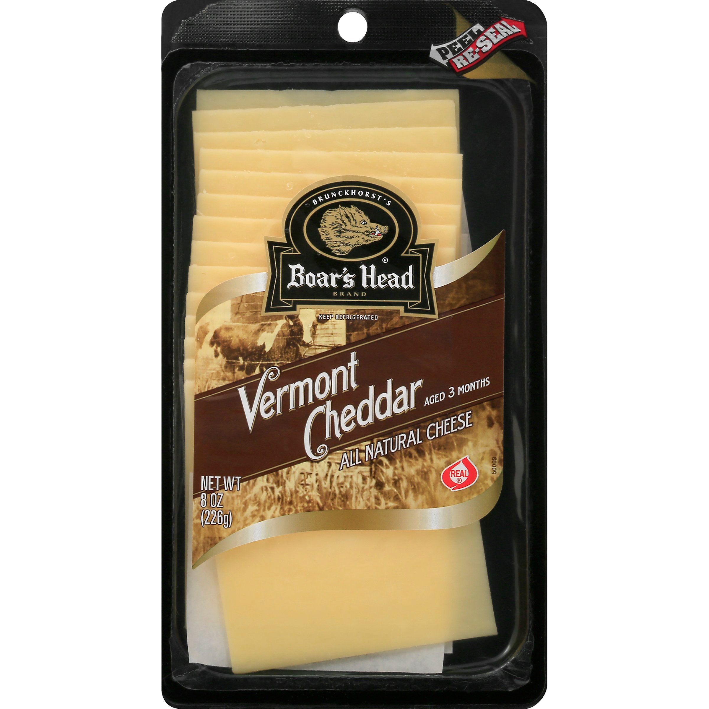 Boar's Head PreSliced Vermont White Cheddar Cheese Shop Cheese at HEB