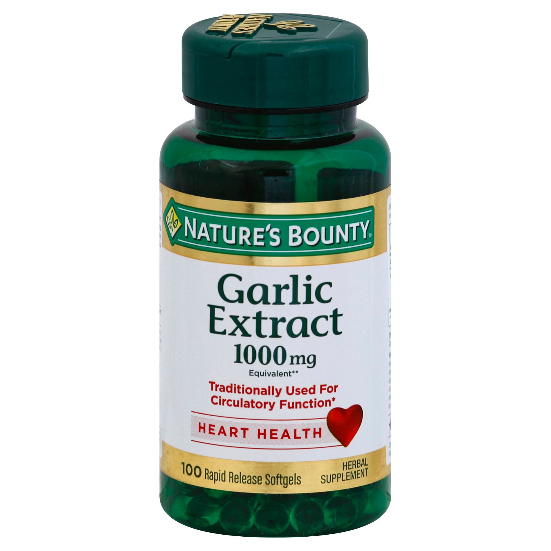 Nature's Bounty Garlic 1000 mg, Odorless Softgels Shop Herbs