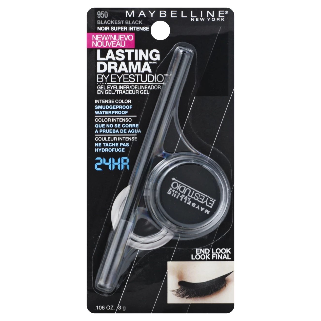 Maybelline Eyestudio Lasting Drama Gel Liner, Blackest Black Shop
