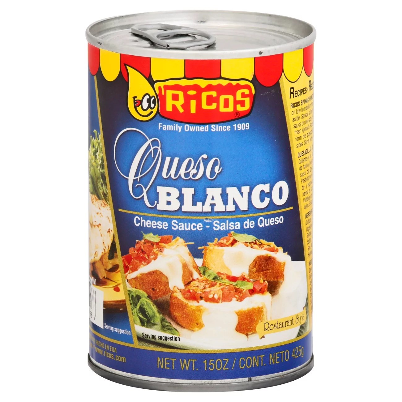 Ricos Restaurant Style White Queso Blanco Shop Salsa & Dip at HEB