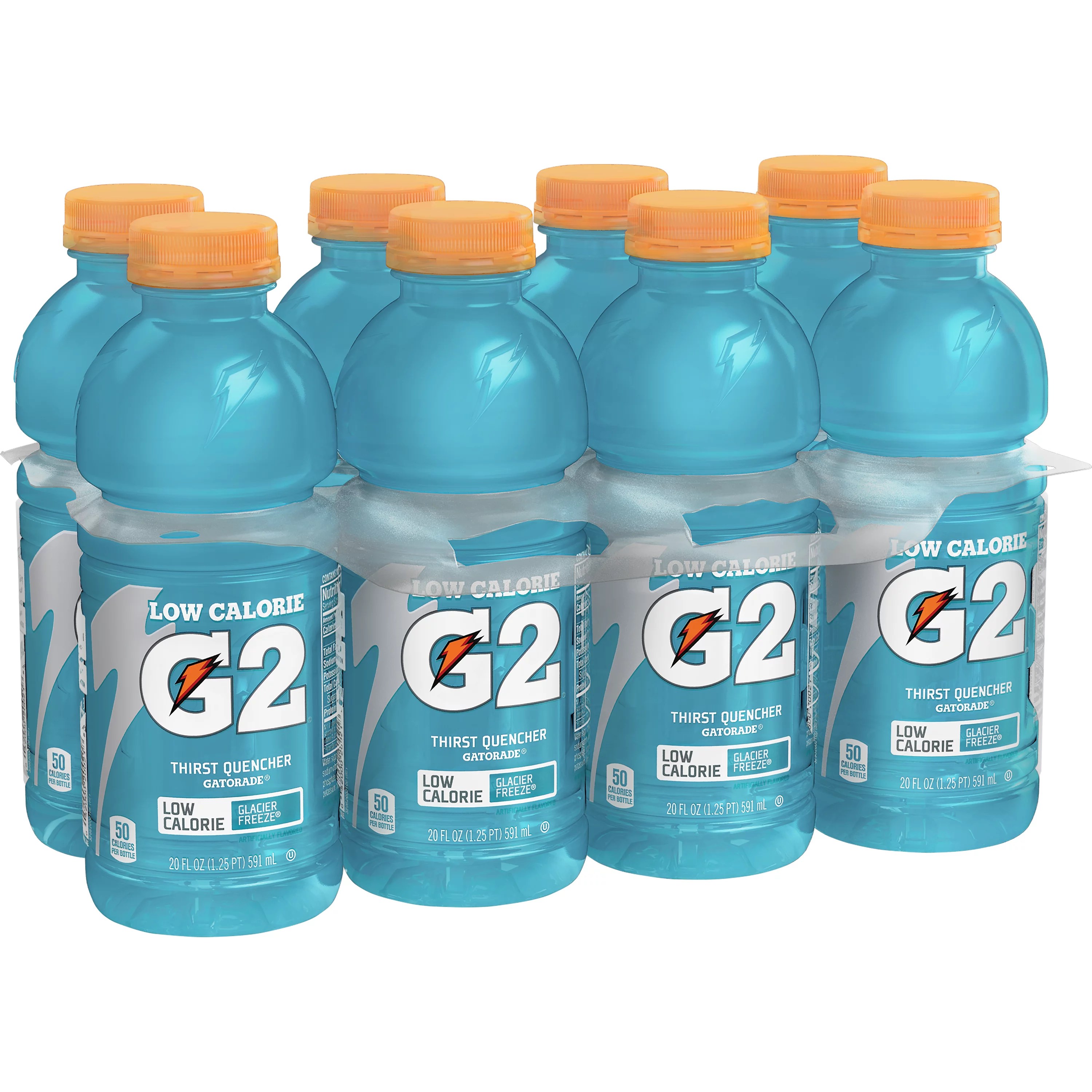 Gatorade G2 Low Calorie Glacier Freeze Thirst Quencher 20 oz Bottles