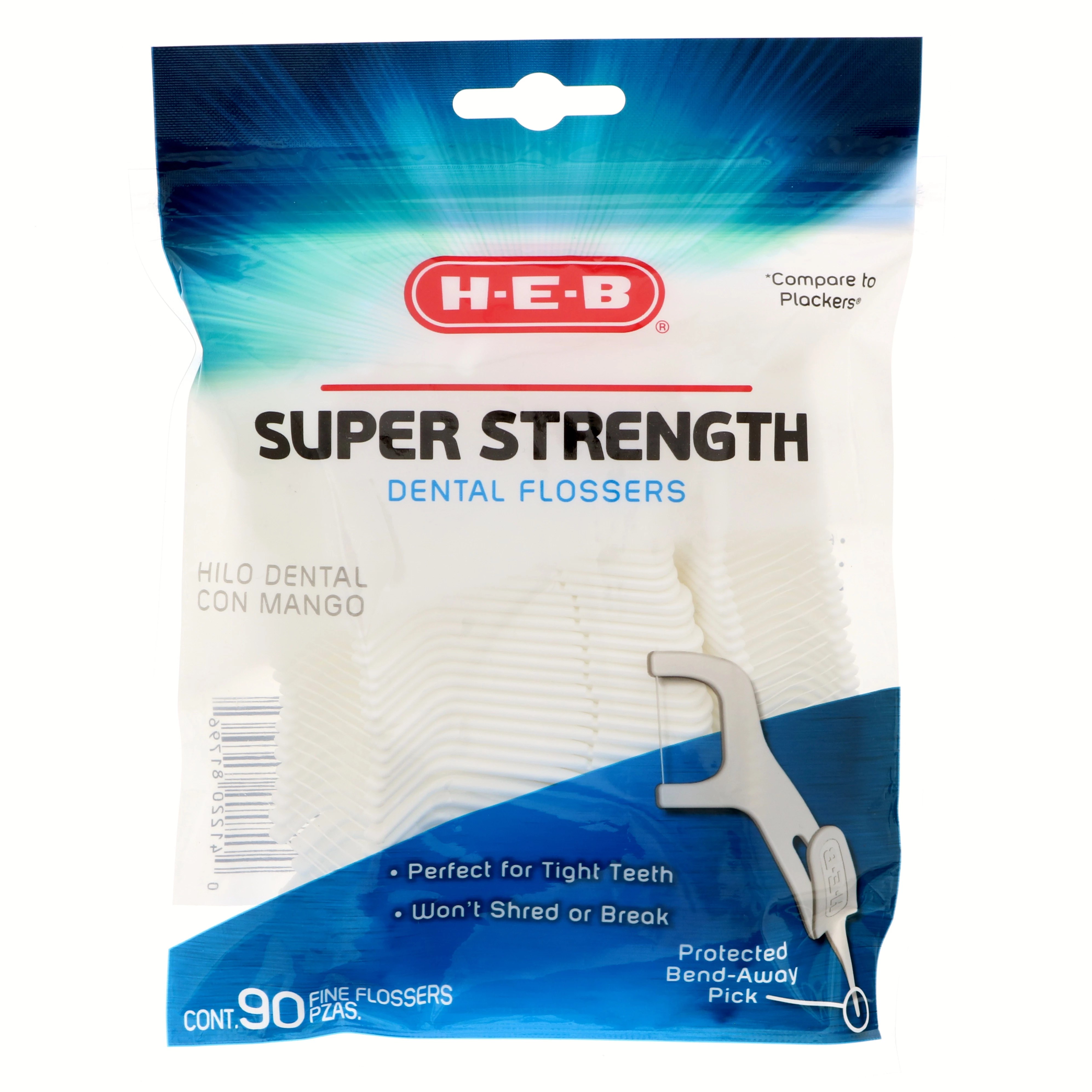 HEB Super Strength Dental Flossers with Pick Shop Floss at HEB