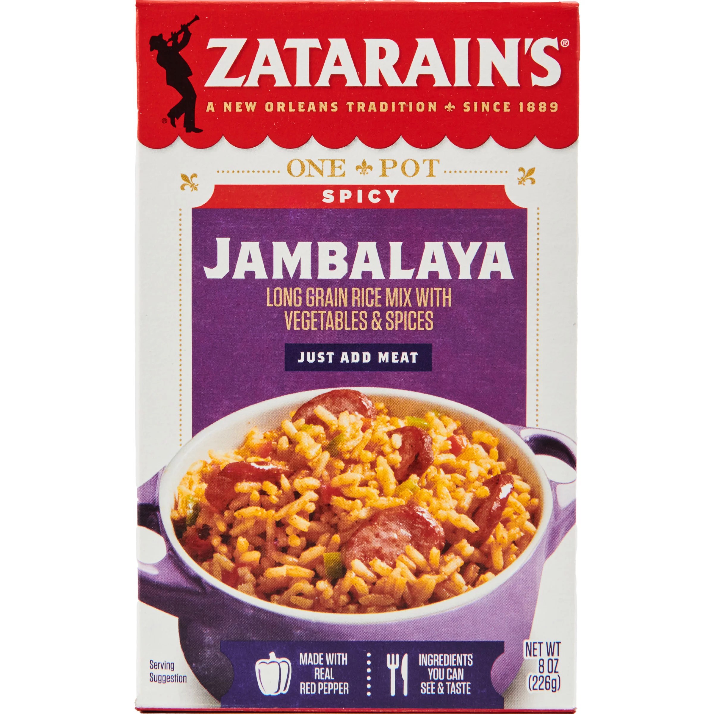Zatarain's Spicy Jambalaya Rice Dinner Mix Shop Pantry Meals at HEB