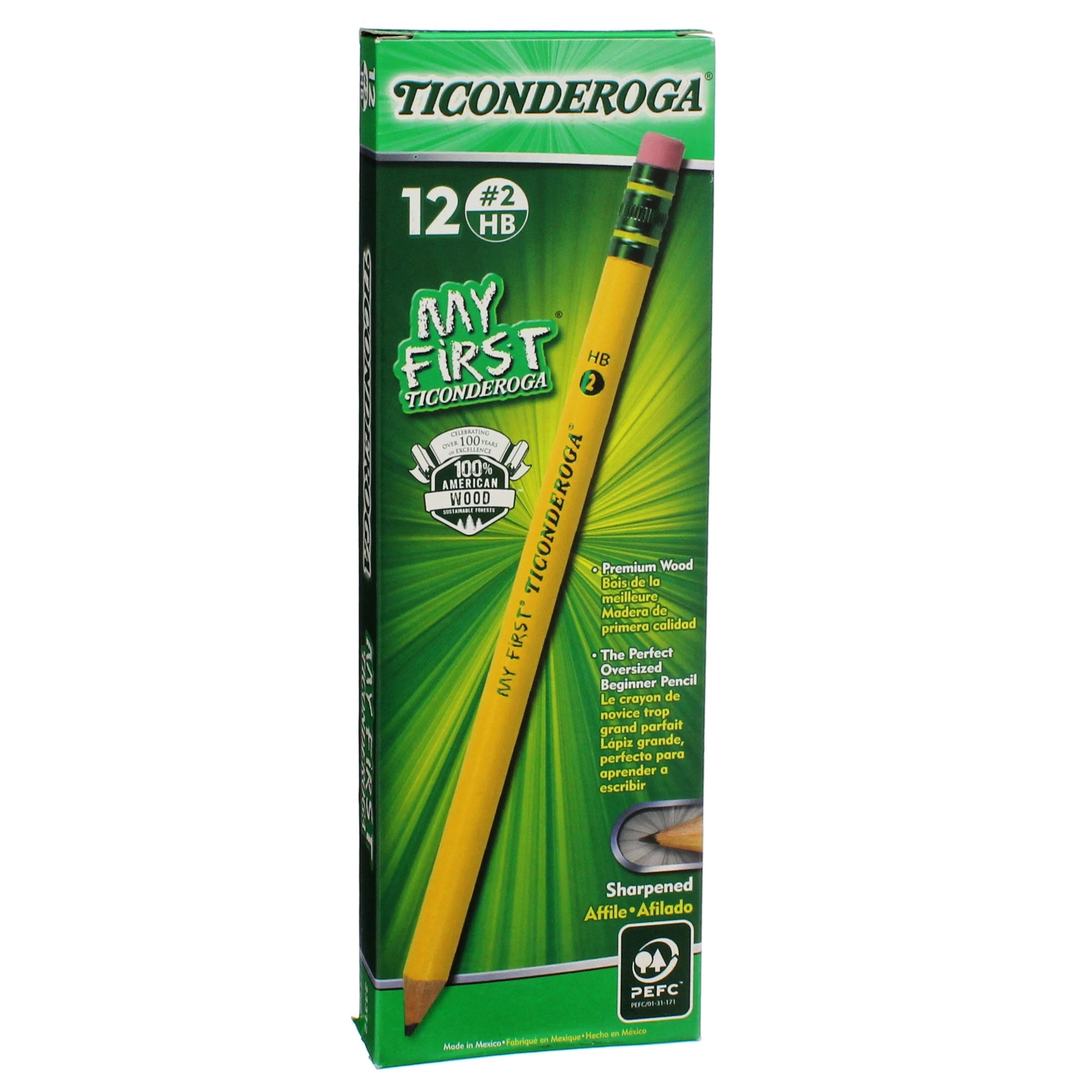 Ticonderoga My First Woodcase 2 Pencil Shop School & Office Supplies