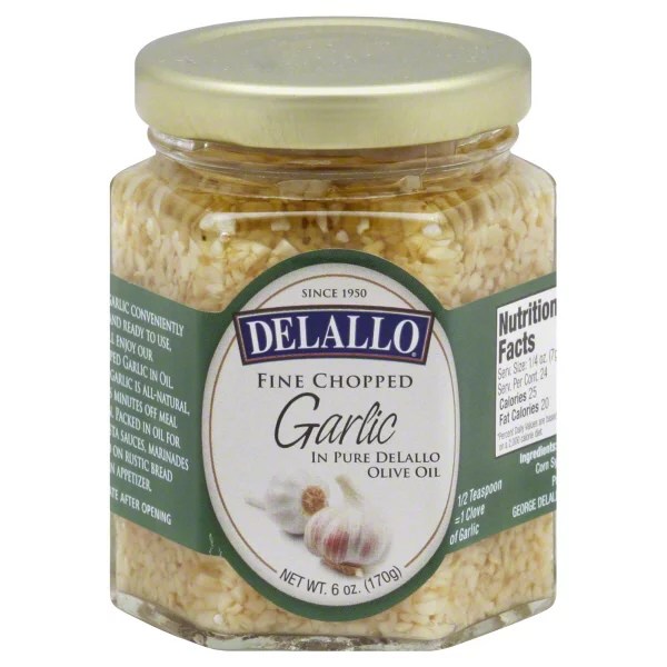 DeLallo Fine Chopped Garlic in Olive Oil Shop Herbs & Spices at HEB