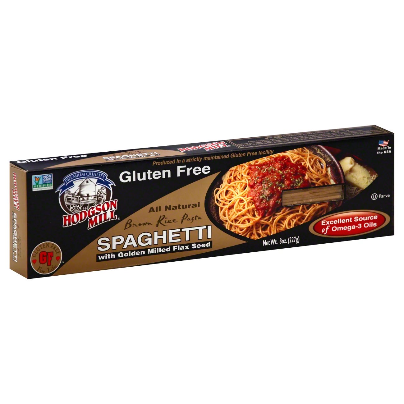 Hodgson Mill Gluten Free Brown Rice Spaghetti with Golden Milled Flax