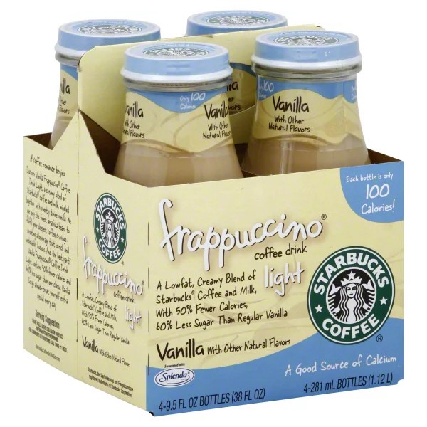 Starbucks Light Vanilla Frappuccino Coffee Drink 9.5 oz Bottles Shop