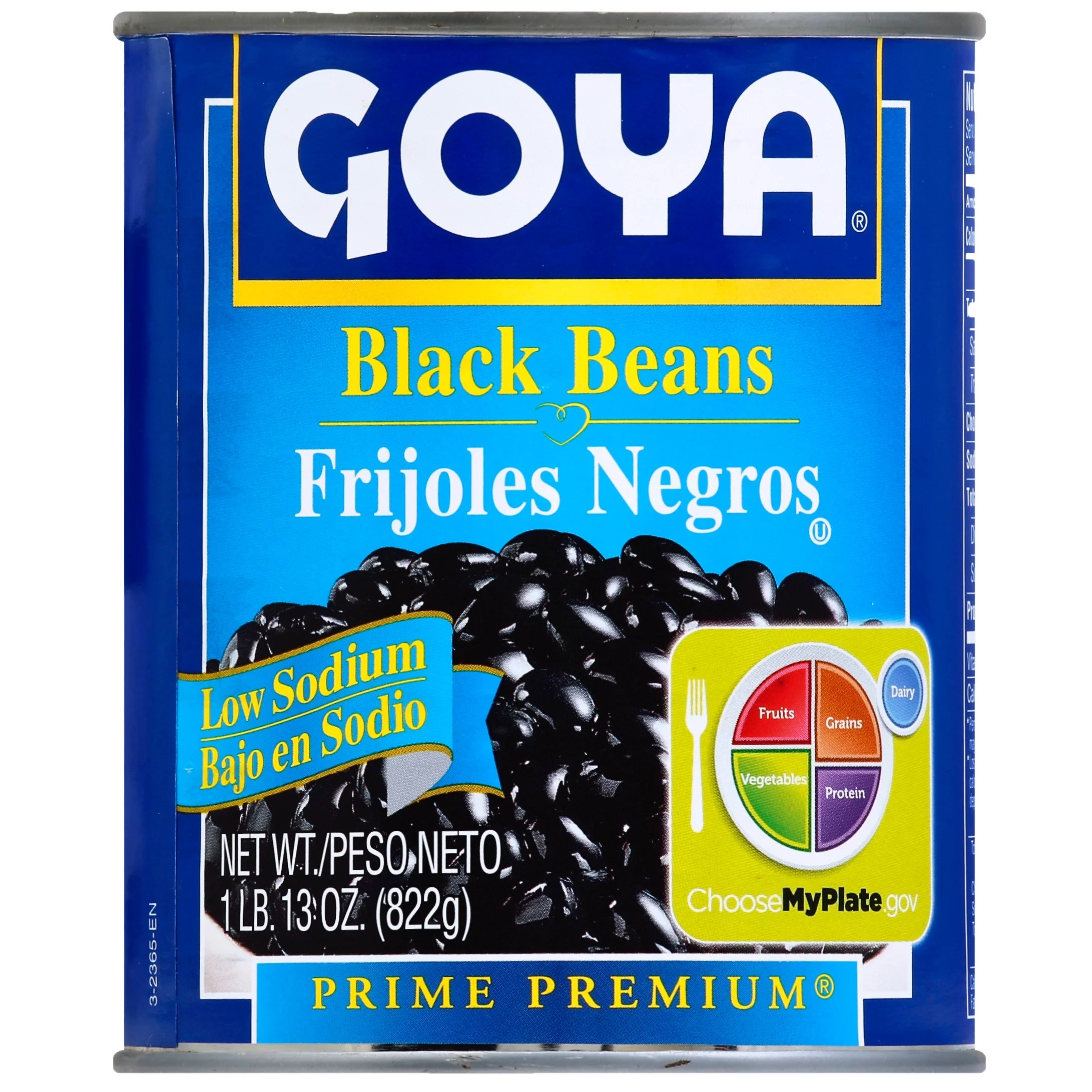 Goya Prime Premium Low Sodium Black Beans Shop Canned & Dried Food at