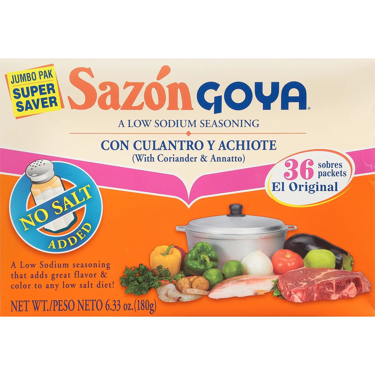 Goya Sazon Coriander & Annatto Seasoning Shop Spice Mixes at HEB