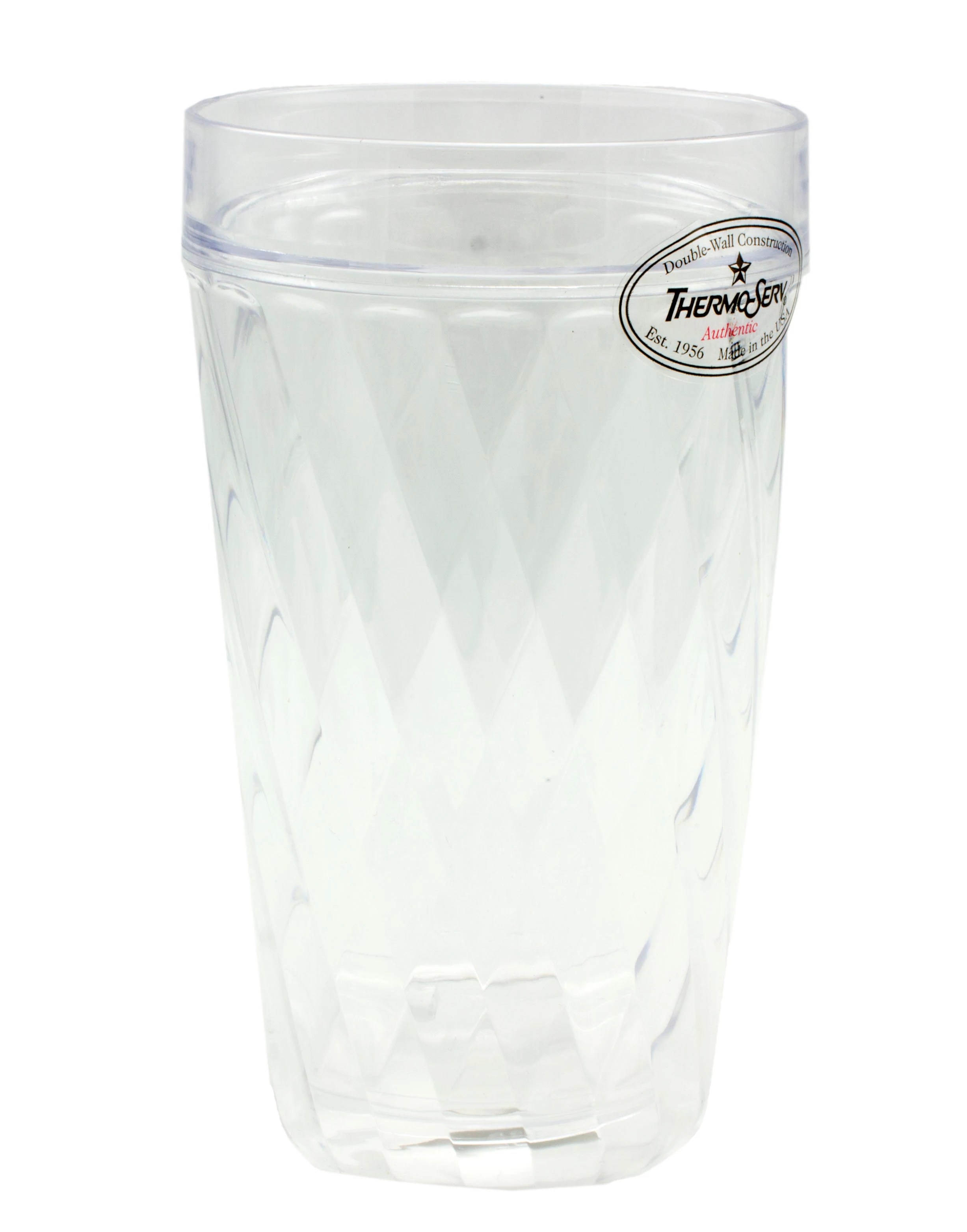 ThermoServ Diamond Double Wall Tumbler Clear Shop Cups & Tumblers at