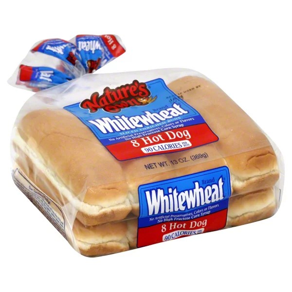 Nature's Own Whitewheat Hot Dog Buns Shop Nature's Own Whitewheat Hot