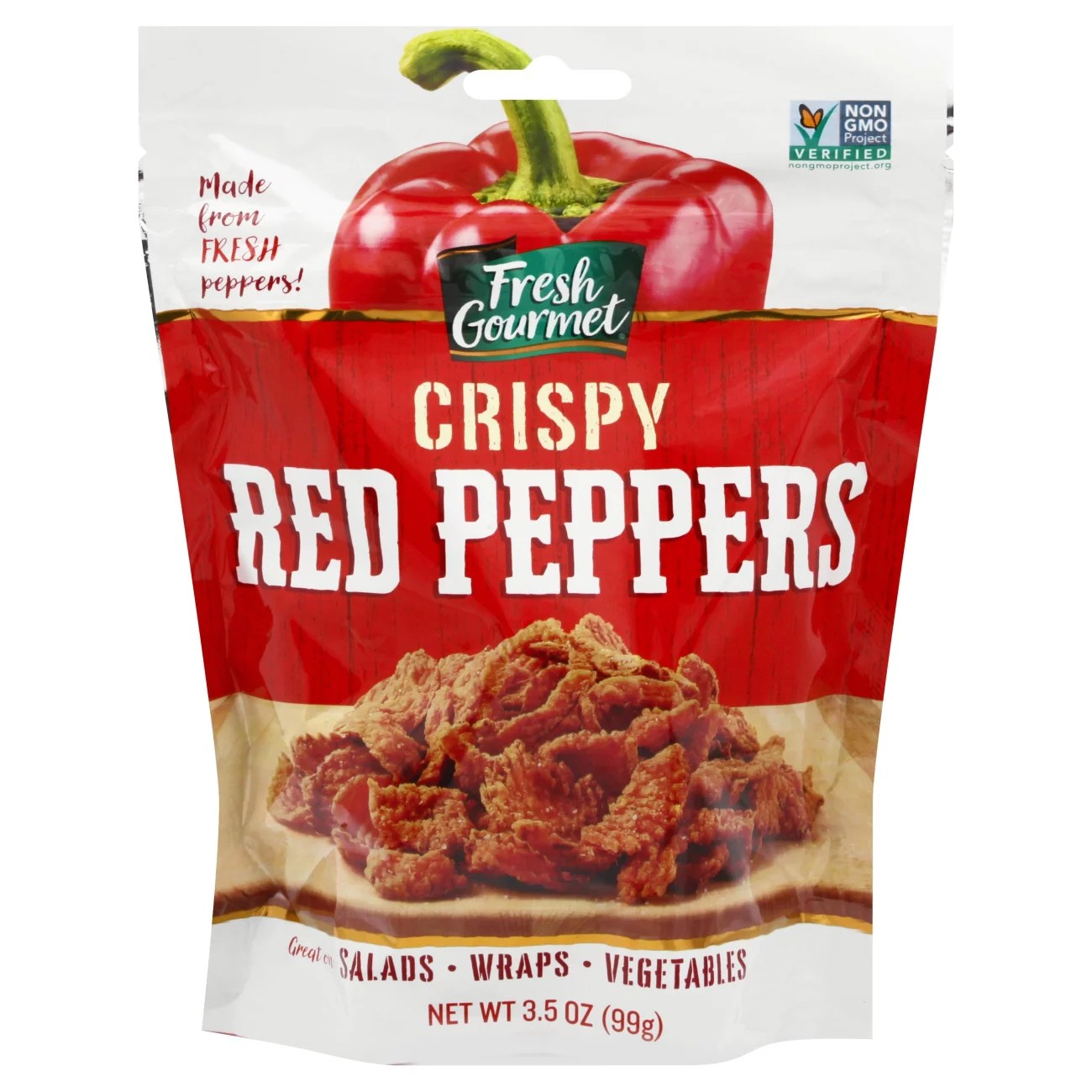 Fresh Gourmet Crispy Red Peppers Lightly Salted Shop Salad Toppings