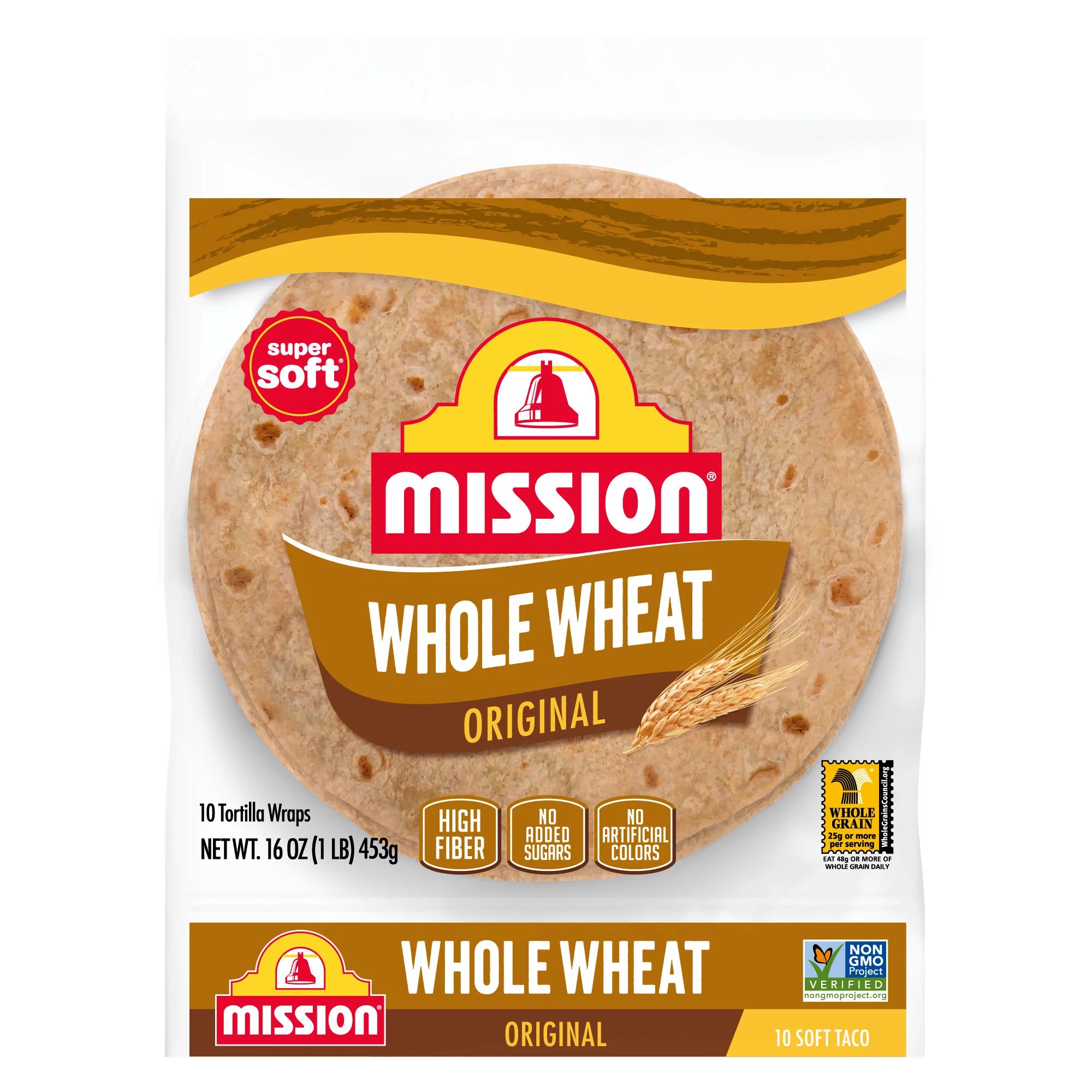 Mission Whole Wheat Soft Taco Flour Tortillas Shop Tortillas at HEB