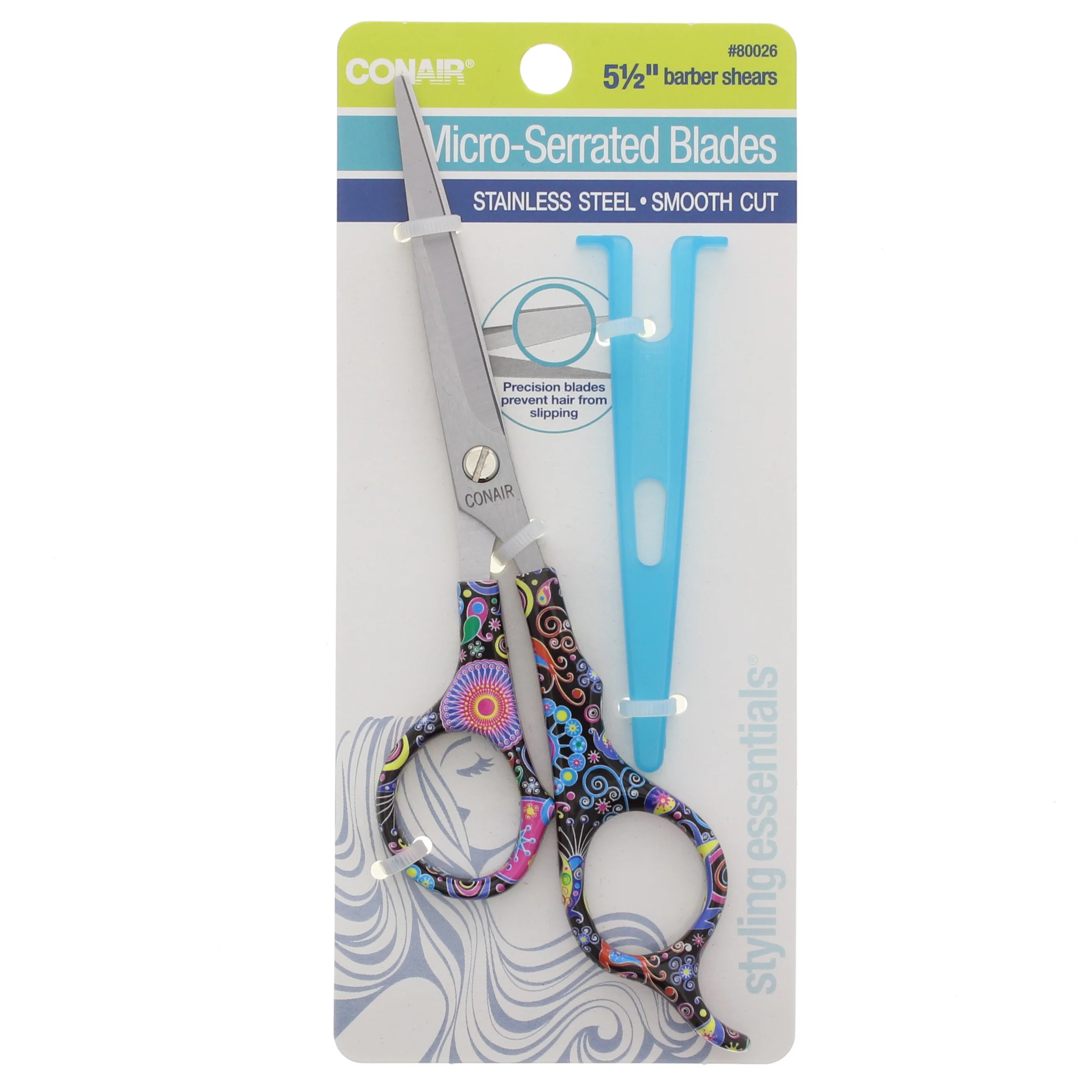 Conair Styling Essentials 51/2" Barber Shears Colors & Designs May