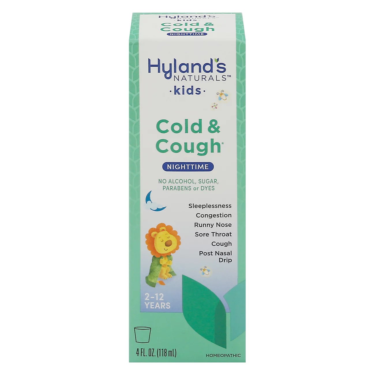 Hylands 4 Kids Nighttime Cold 'N Cough Multisymptom Sugar Free Shop Herbs & Homeopathy at HEB