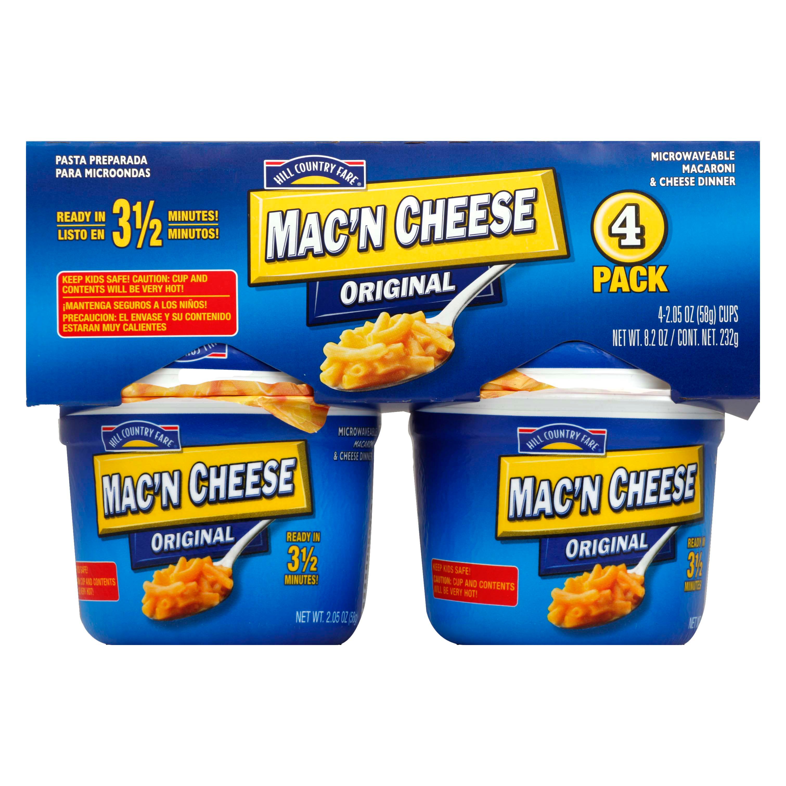 Hill Country Fare Original Mac'n Cheese Cups Shop Pantry Meals at HEB