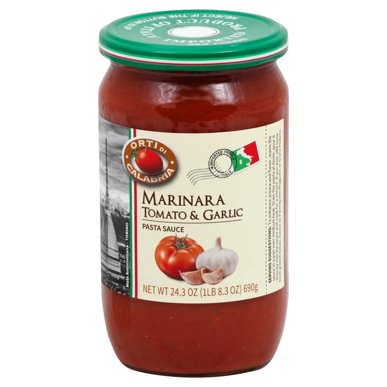 Orti Di Calabria Tomato & Garlic Marinara Pasta Sauce Shop Pasta