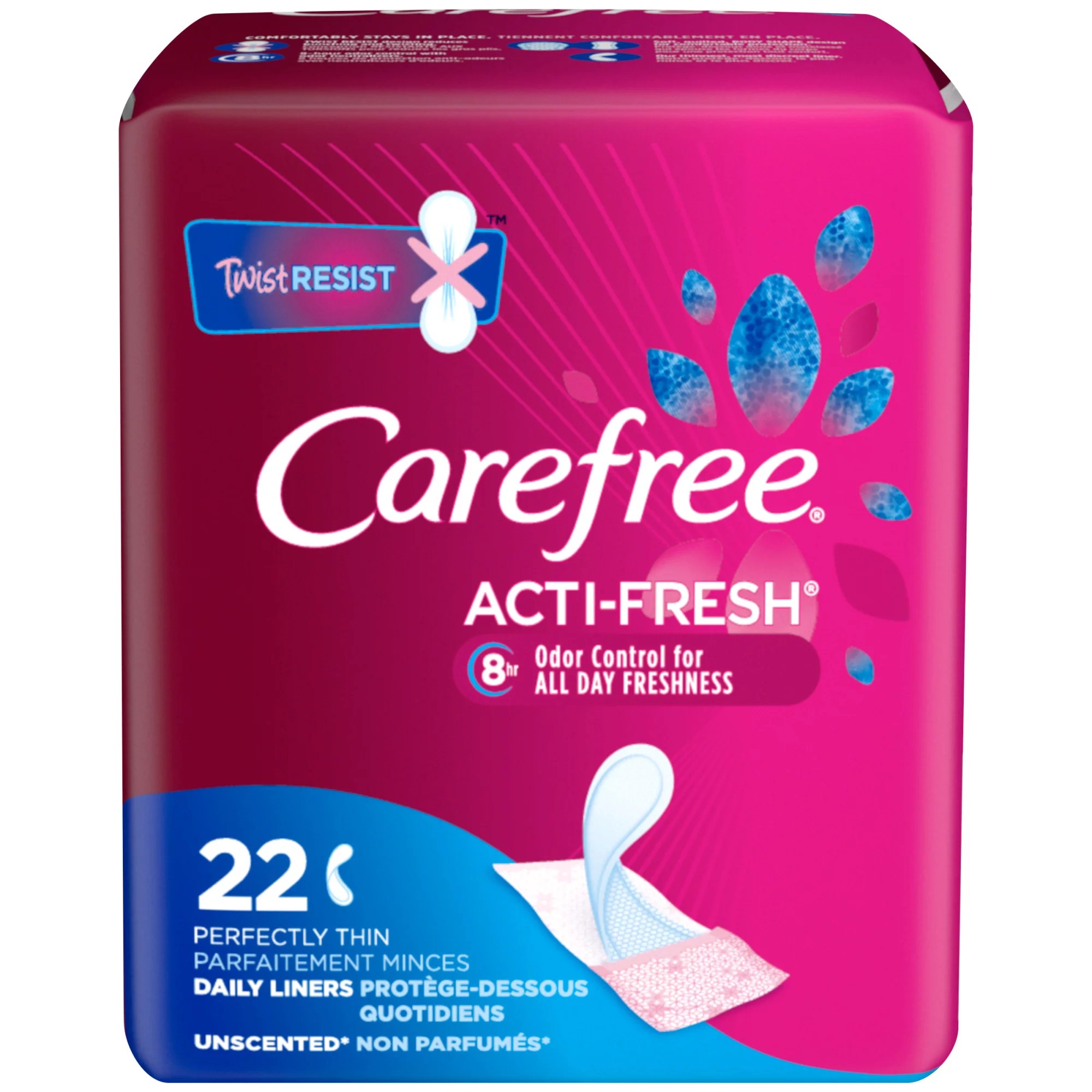 Carefree Carefree Bodyshape Thin Pantiliners Shop Pads & Liners at HEB