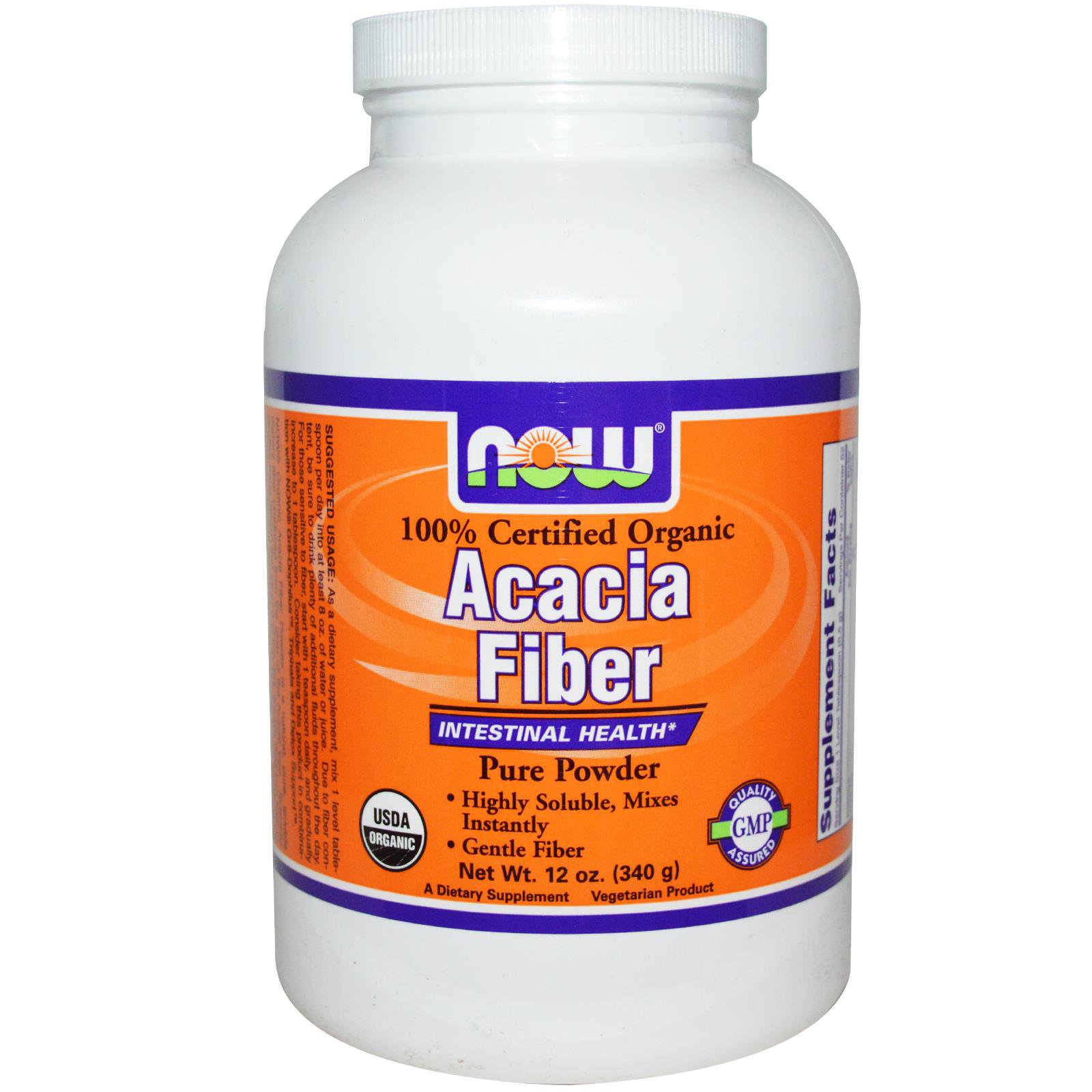 NOW Acacia Fiber Powder Shop Digestion & Nausea at HEB