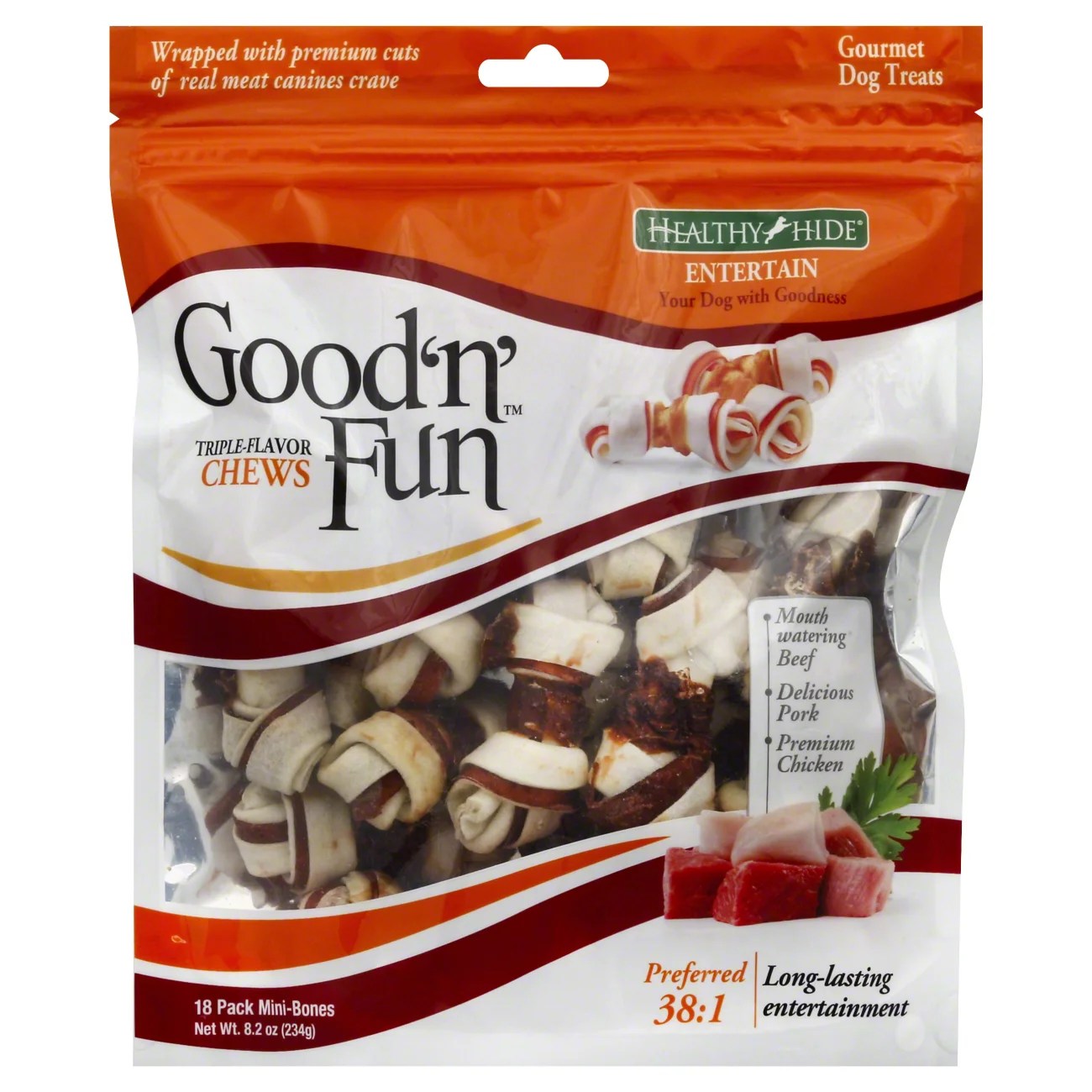 Healthy Hide Good 'n' Fun TripleFlavor Mini Chews Shop Dogs at HEB