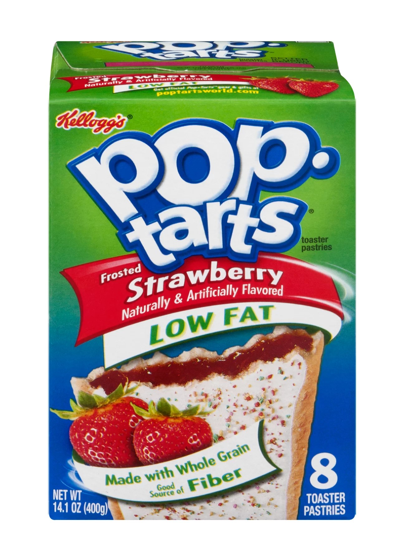 Kellogg's PopTarts Frosted Strawberry Low Fat Whole Grain Fiber