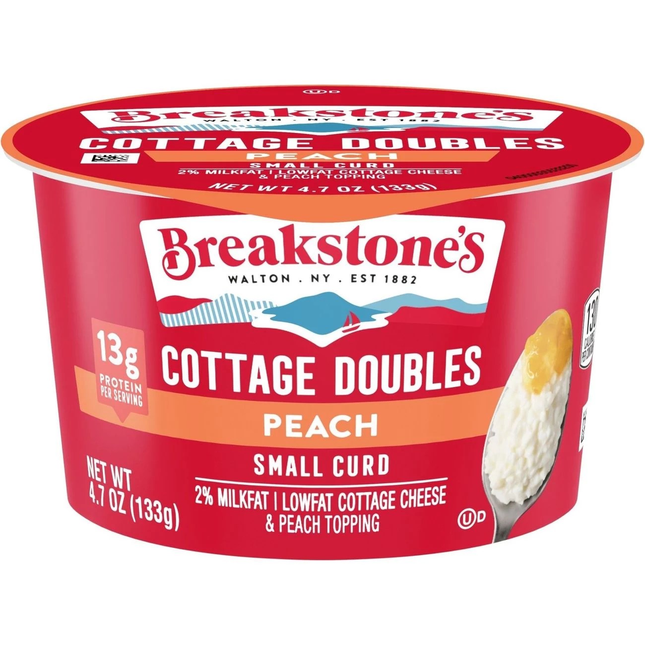 Breakstone's 100 Calorie Peach Cottage Doubles Shop Cottage Cheese at