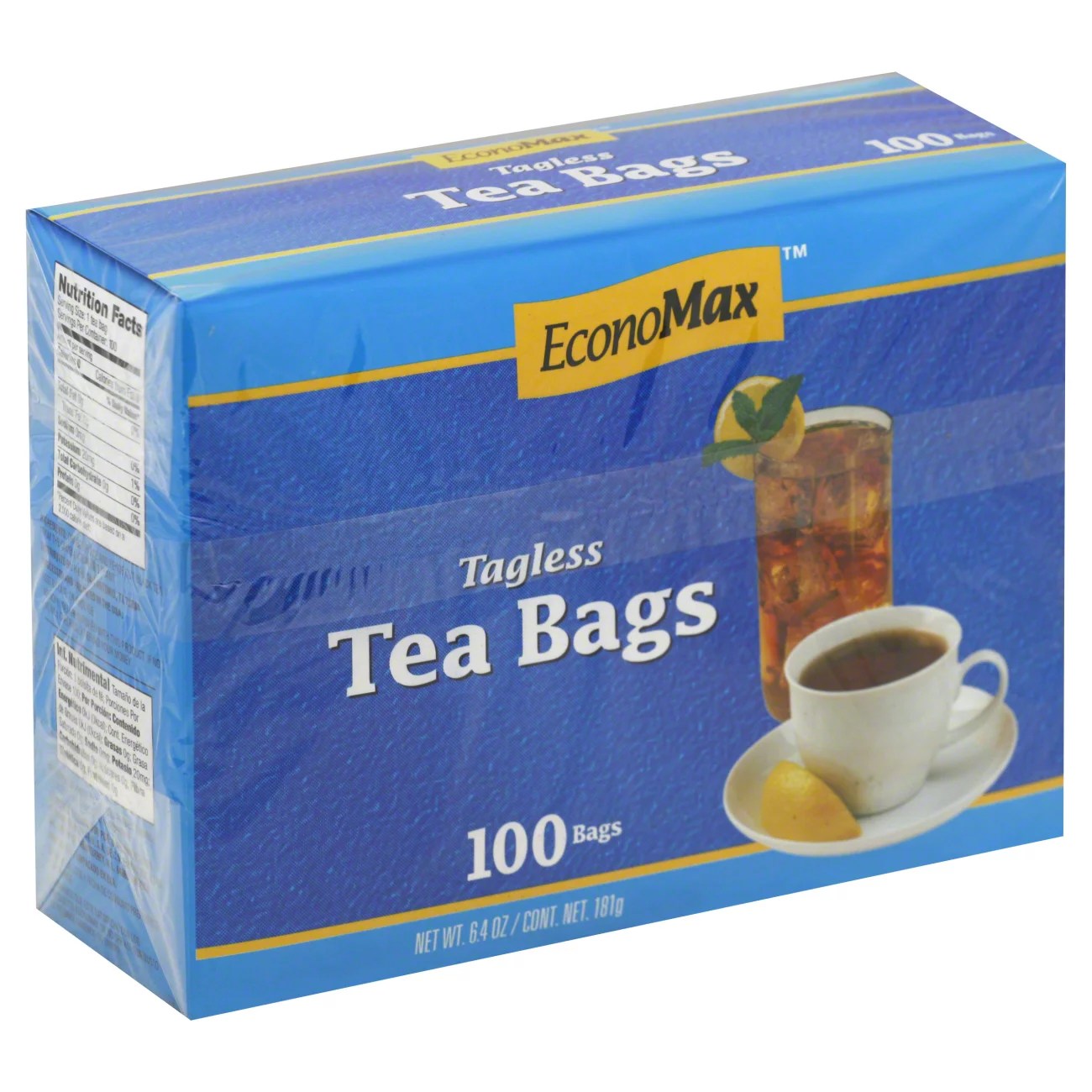 EconoMax Tagless Tea Bags Shop Tea at HEB