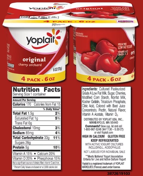 Yoplait Yogurt Nutrition Facts Label Blog Dandk