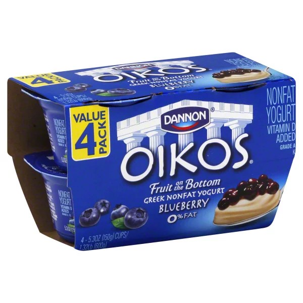 Dannon Oikos Fruit on the Bottom Blueberry Greek Nonfat Yogurt Shop