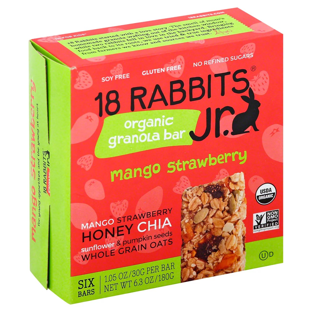 18 Rabbits Jr. Mango Strawberry Granola Bars Shop Snacks & Candy at HEB