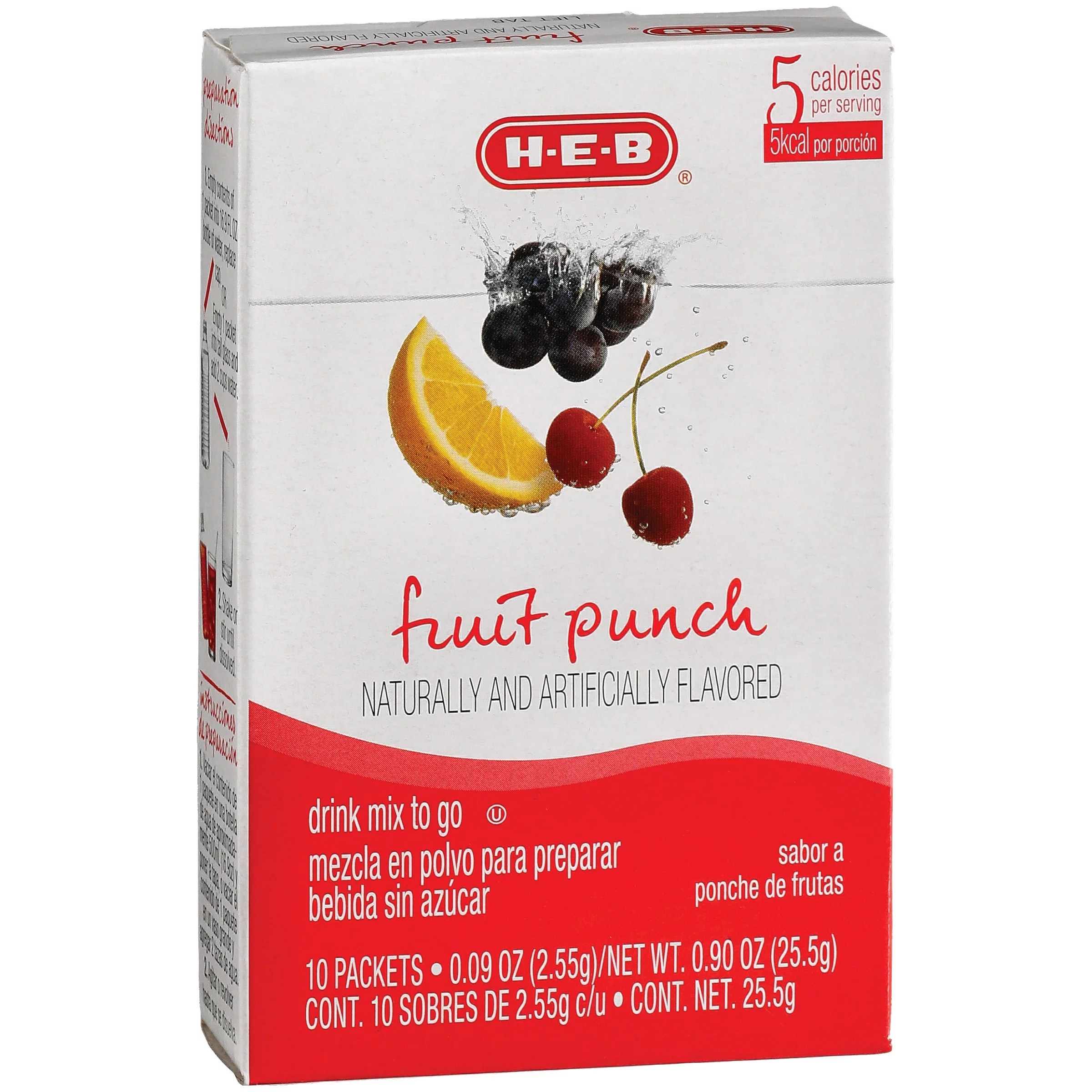 HEB To Go Fruit Punch Drink Mix Shop Mixes & Flavor Enhancers at HEB