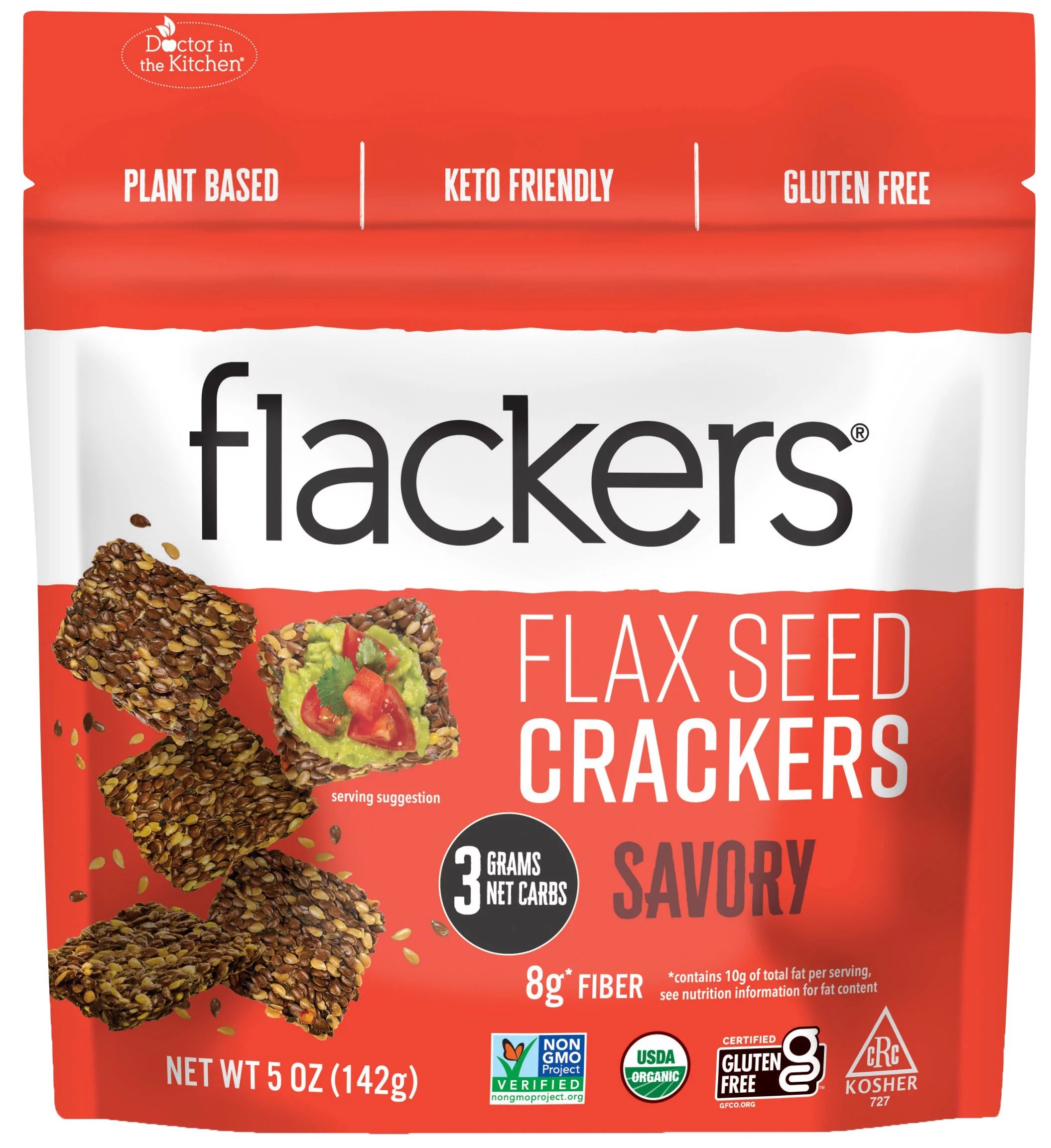 Dr In The Kitchen Flackers Savory Organic Flax Seed Crackers Shop