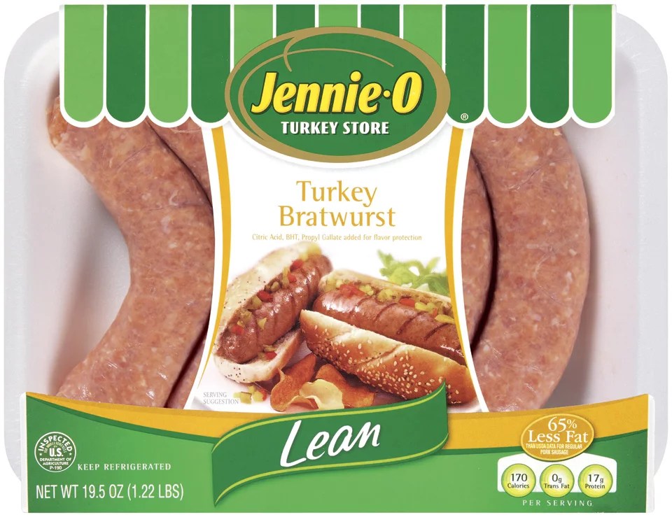 JennieO Turkey Store Original Lean Turkey Bratwurst Shop Meat at HEB