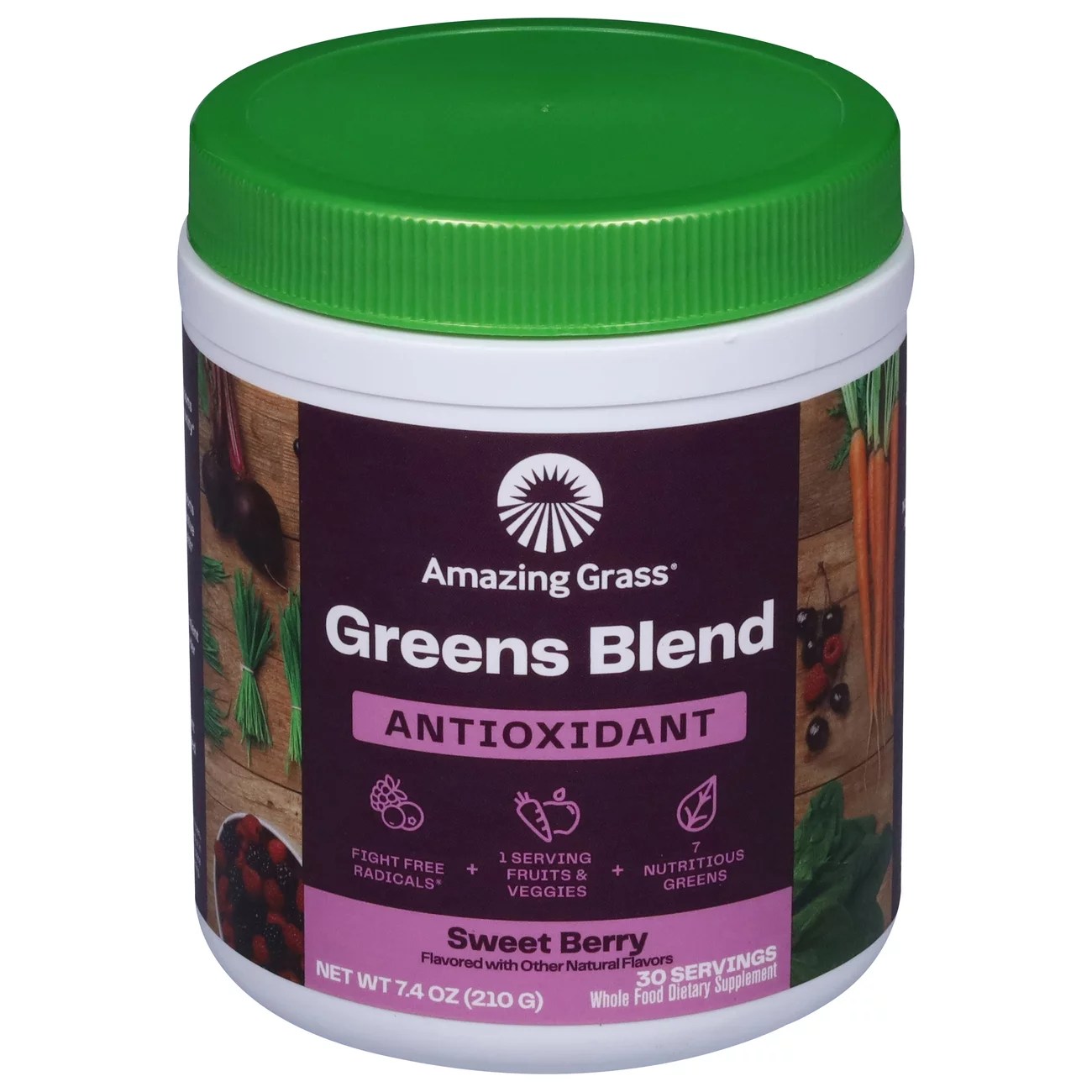 Amazing Grass Green Superfood Antioxidant Sweet Berry Flavor Drink
