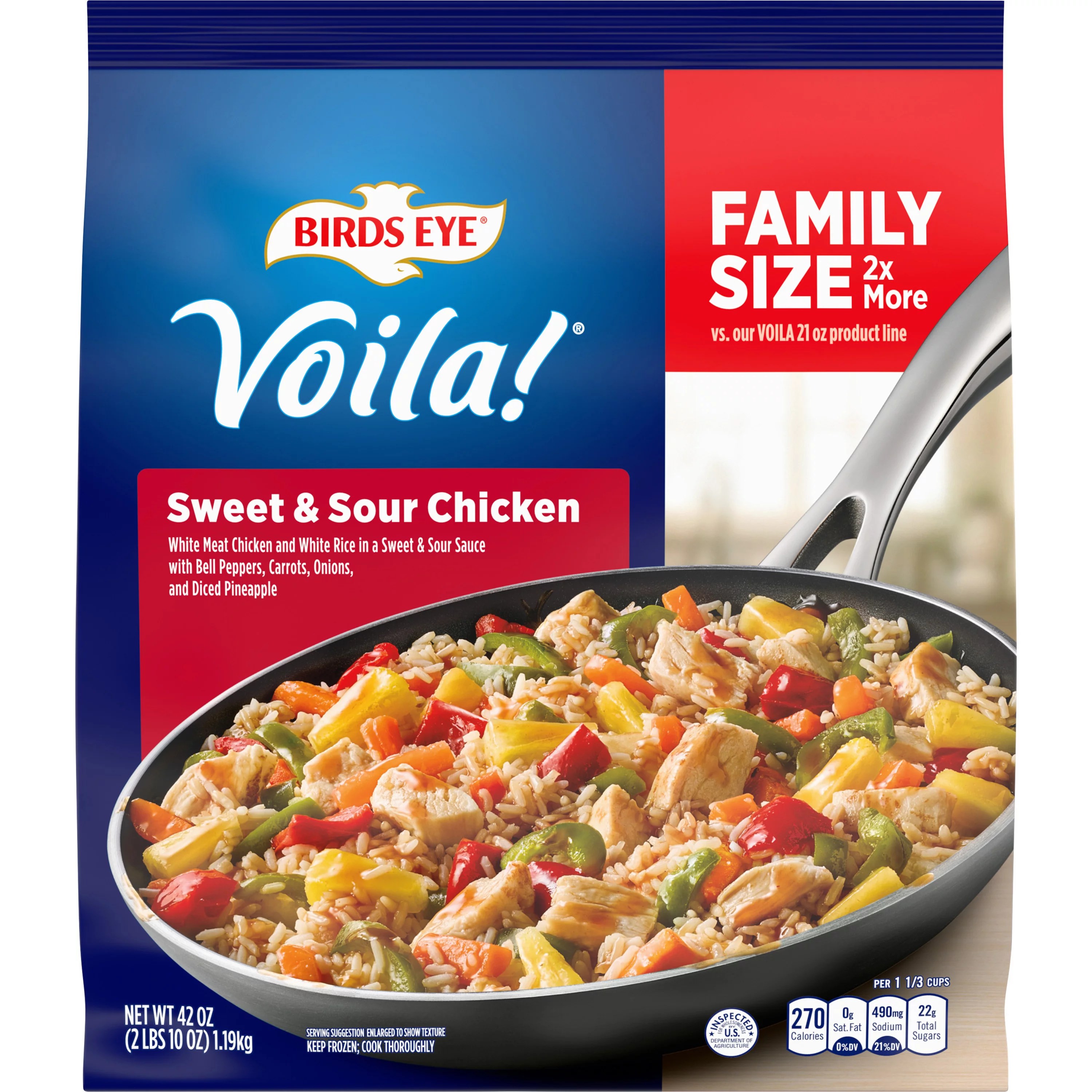 Birds Eye Voila! Sweet & Sour Chicken With Vegetables Family Size