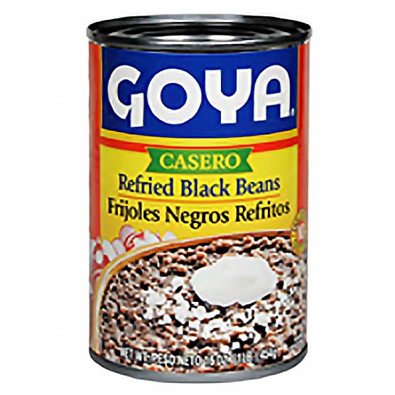 Goya Frijoles Negros Refritos (Refried Black Beans) Shop Beans