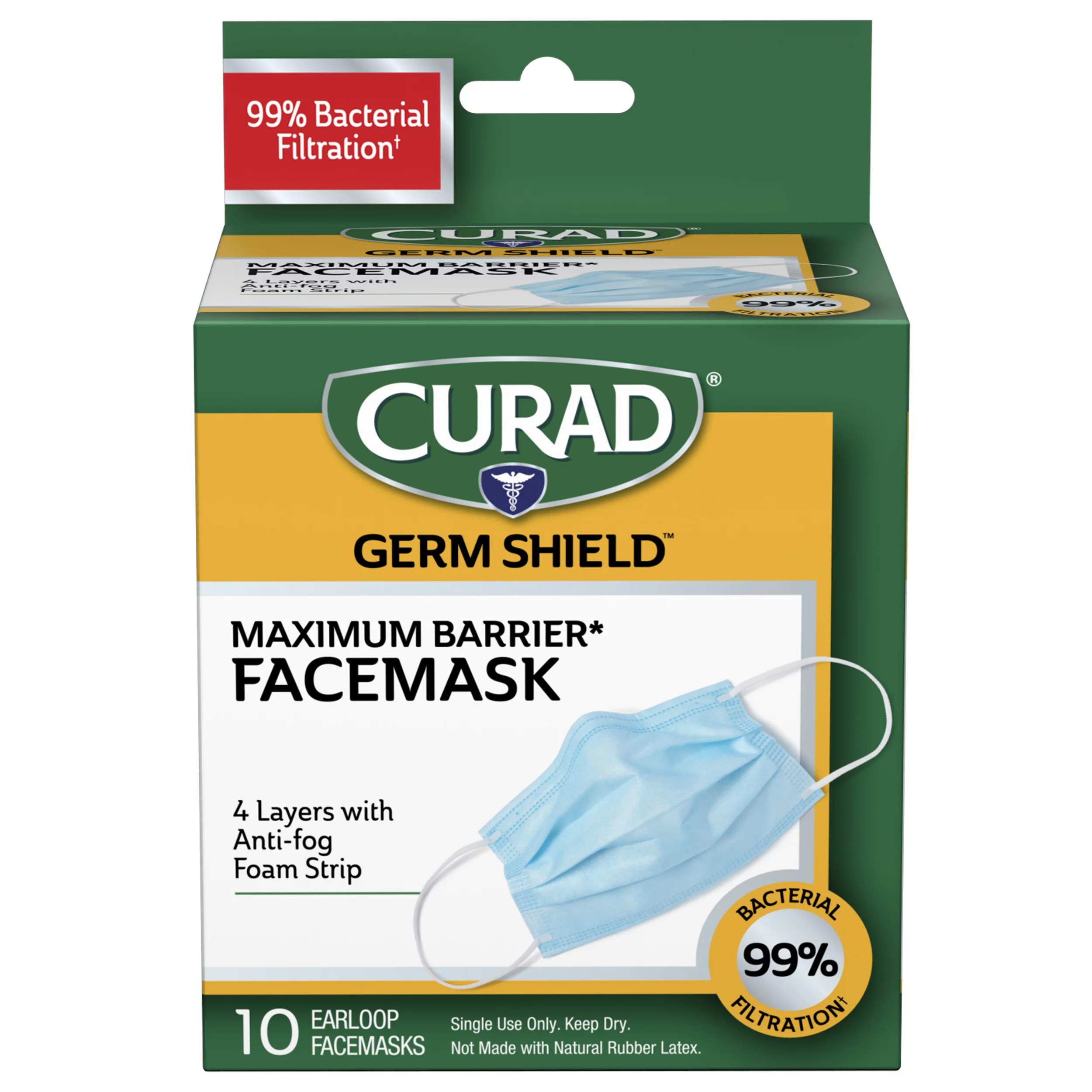 Curad Germ Shield Medical Grade Facemask Shop Medicines & Treatments