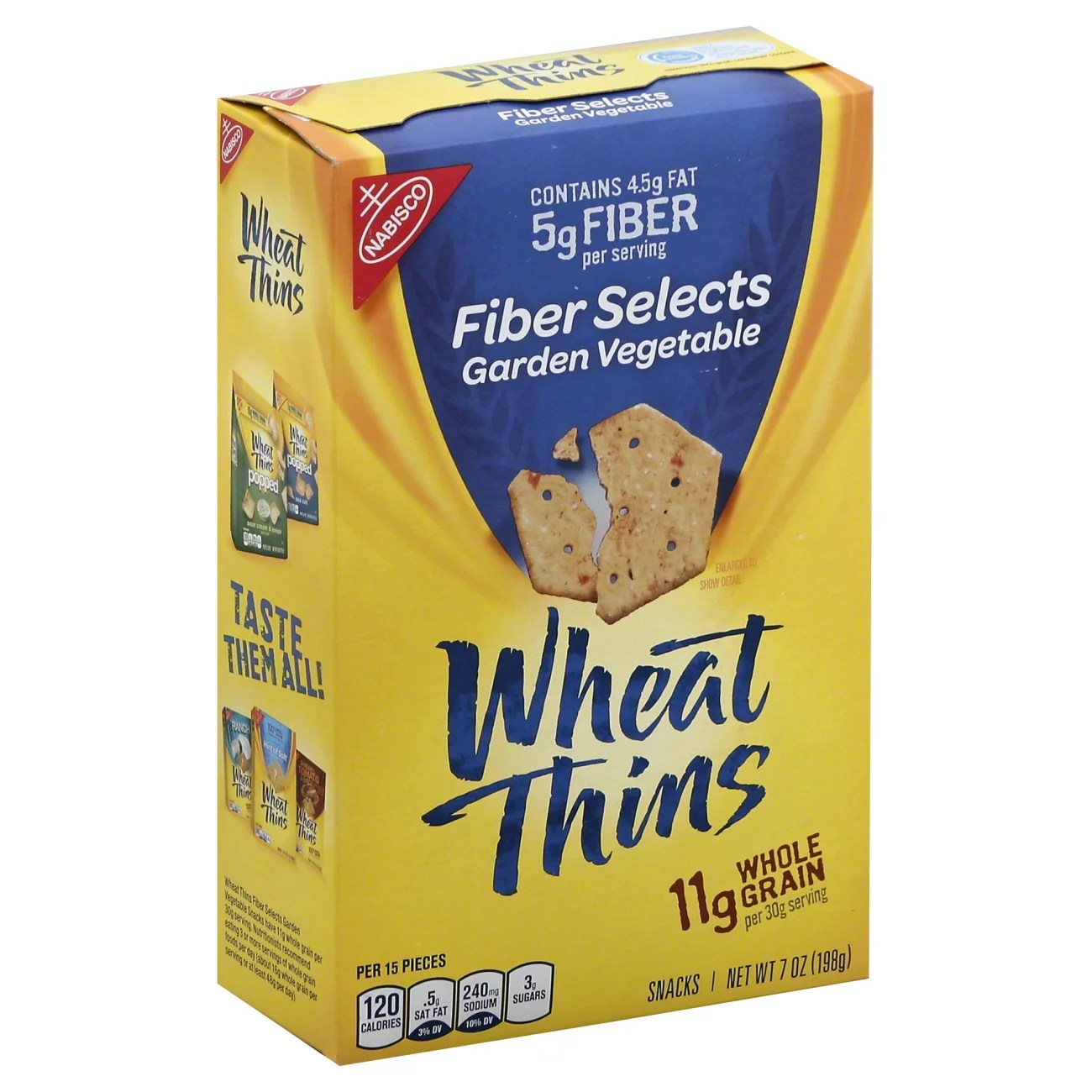 Nabisco Wheat Thins Fiber Selects Garden Vegetable Snacks Shop